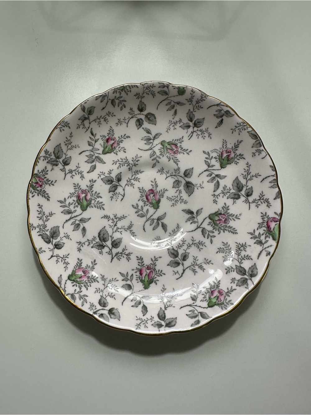 1940s Royal Tuscan Fine English Bone China Saucer Made in England